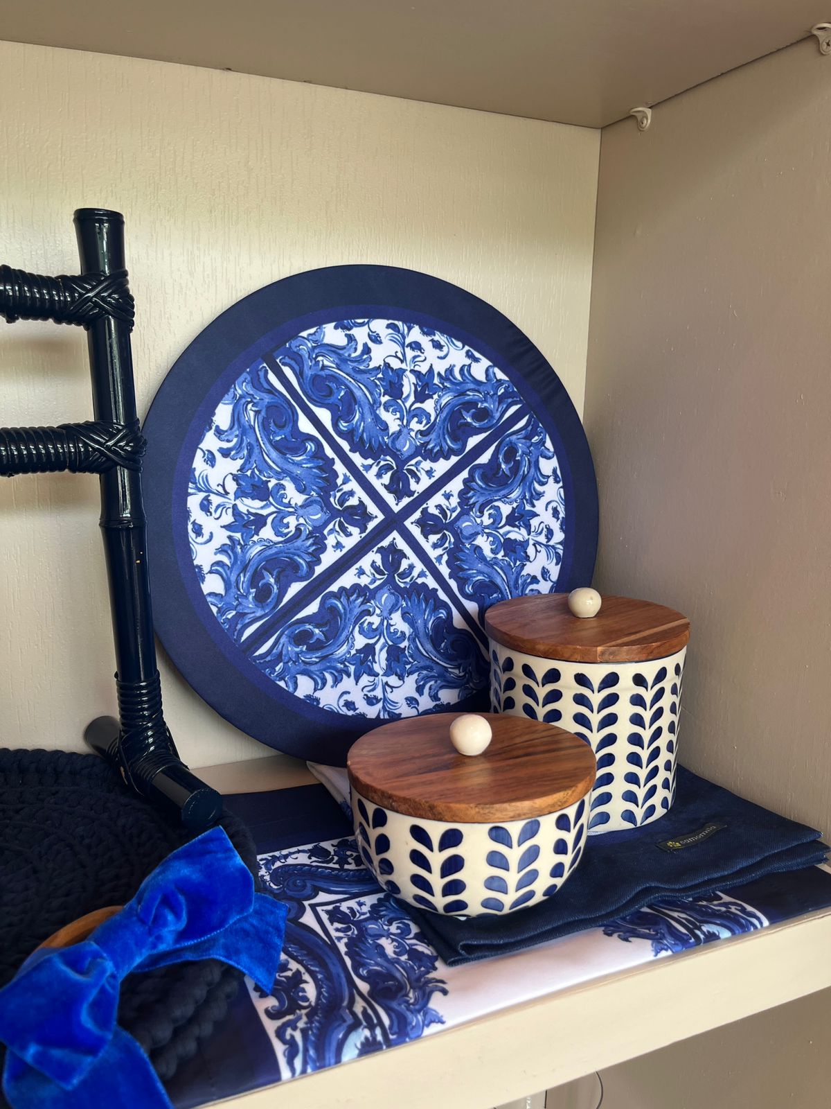 Blue White