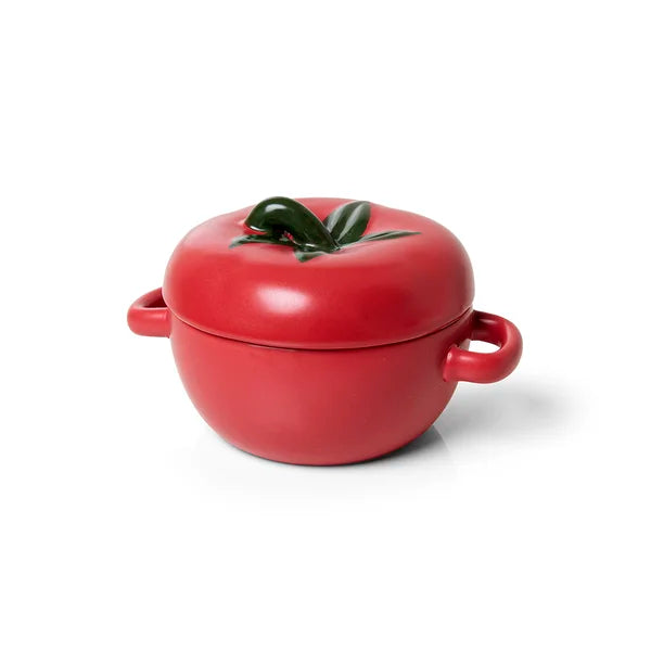 Bowl com Tampa Aquarelle Tomate