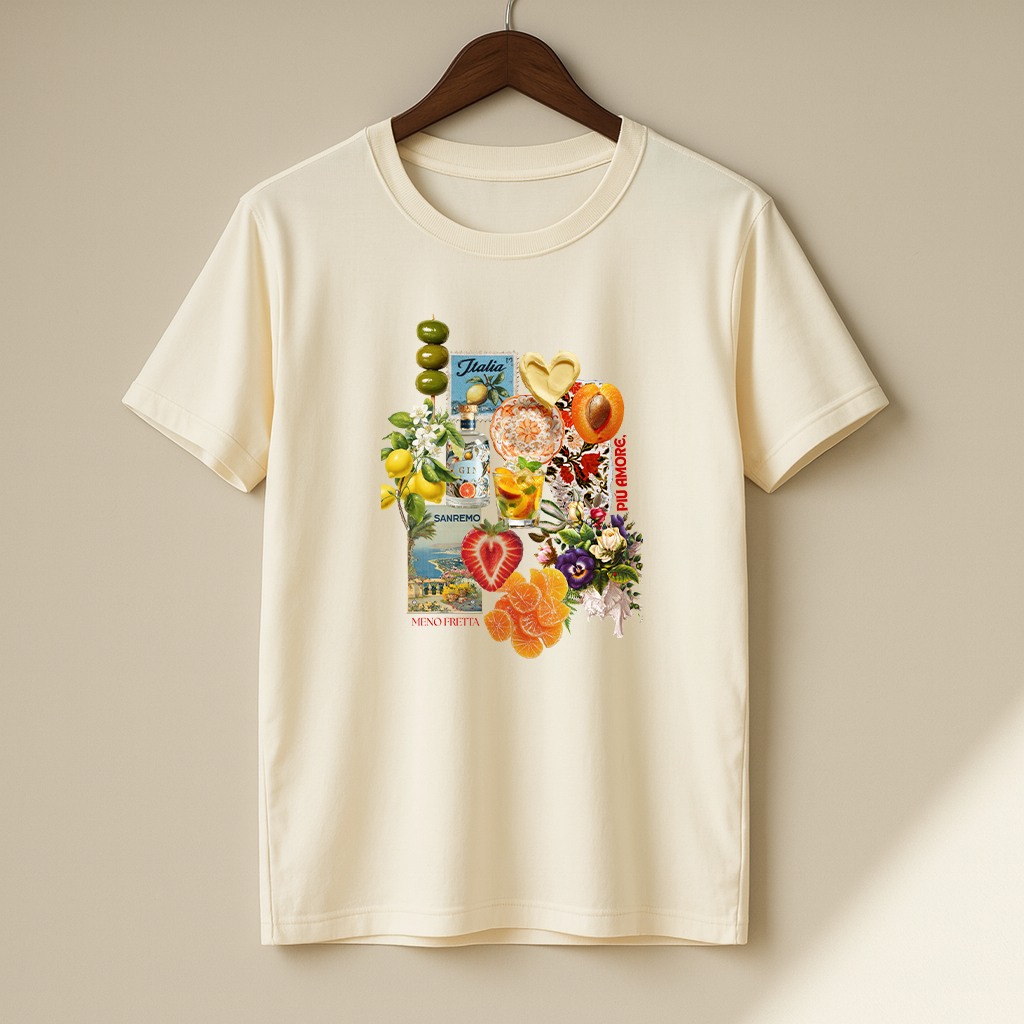 Camiseta Piu Amore 100% Algodão