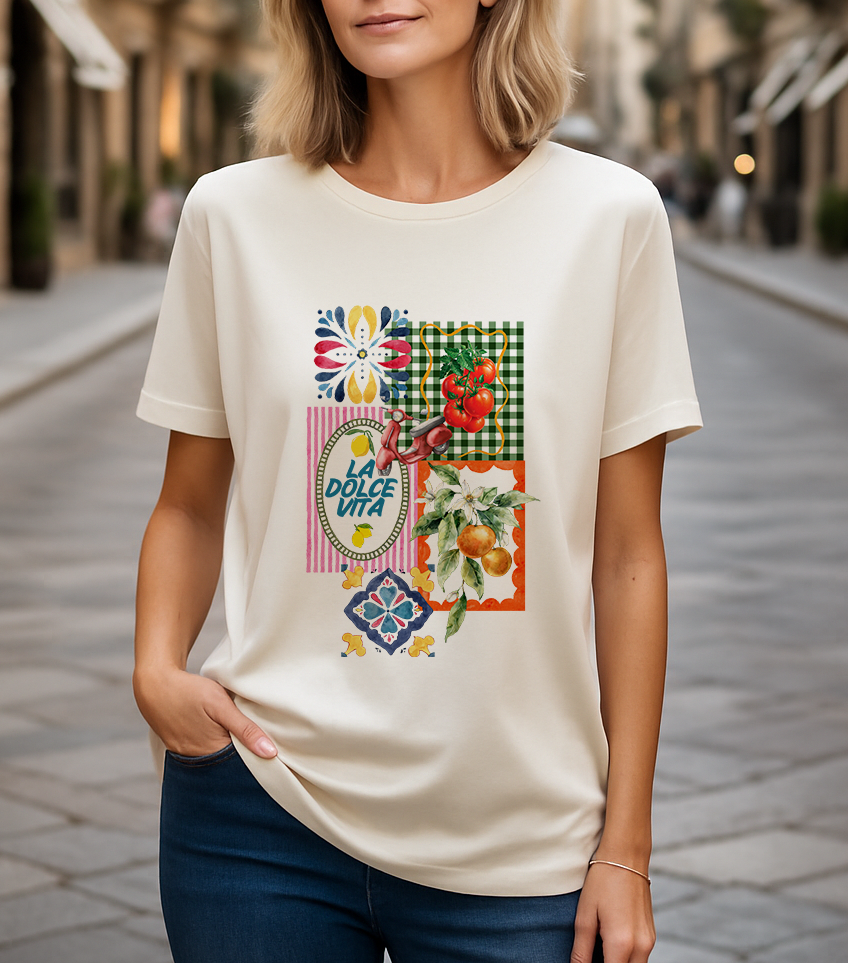 Camiseta La Dolce Vita 100% Algodão