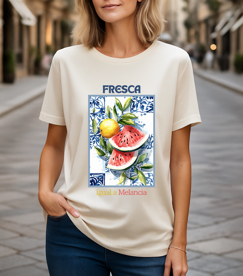 Camiseta Melancia 100% Algodão