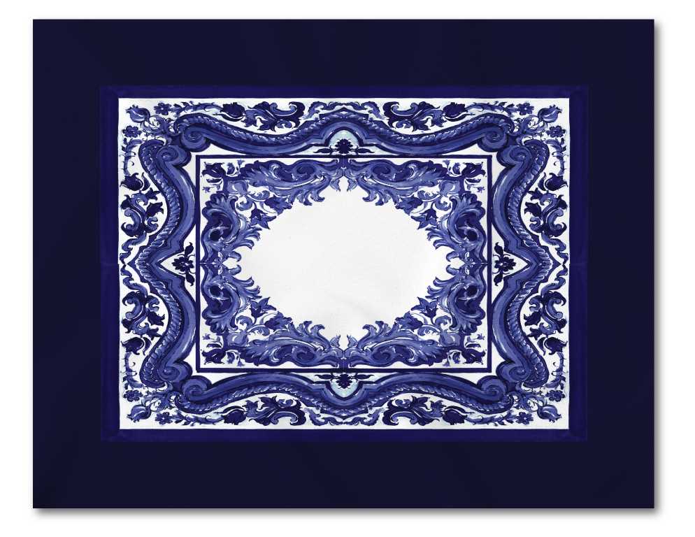 Lugar Americano Coleção Blue White