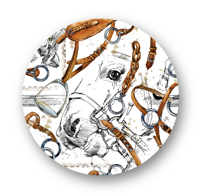 Capa para Sousplat Coleção Haras White