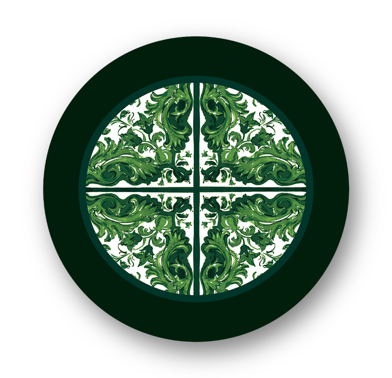 Capa para Sousplat Coleção Green White