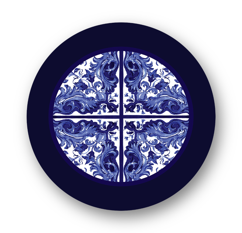 Capa para Sousplat Coleção Blue White