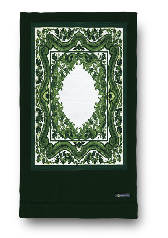 Toalha de Lavabo Coleção Green White