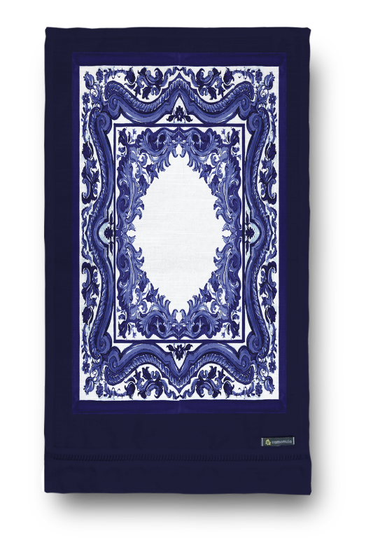 Toalha de Lavabo Coleção Blue White
