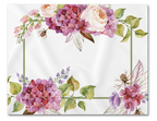 Lugar Americano Coleção Hortênsias Rosa