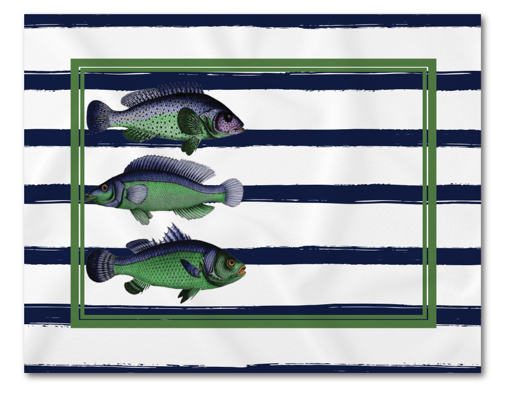 Lugar Americano Coleção Fish