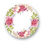 Capa para Sousplat Coleção Hortênsias Rosa