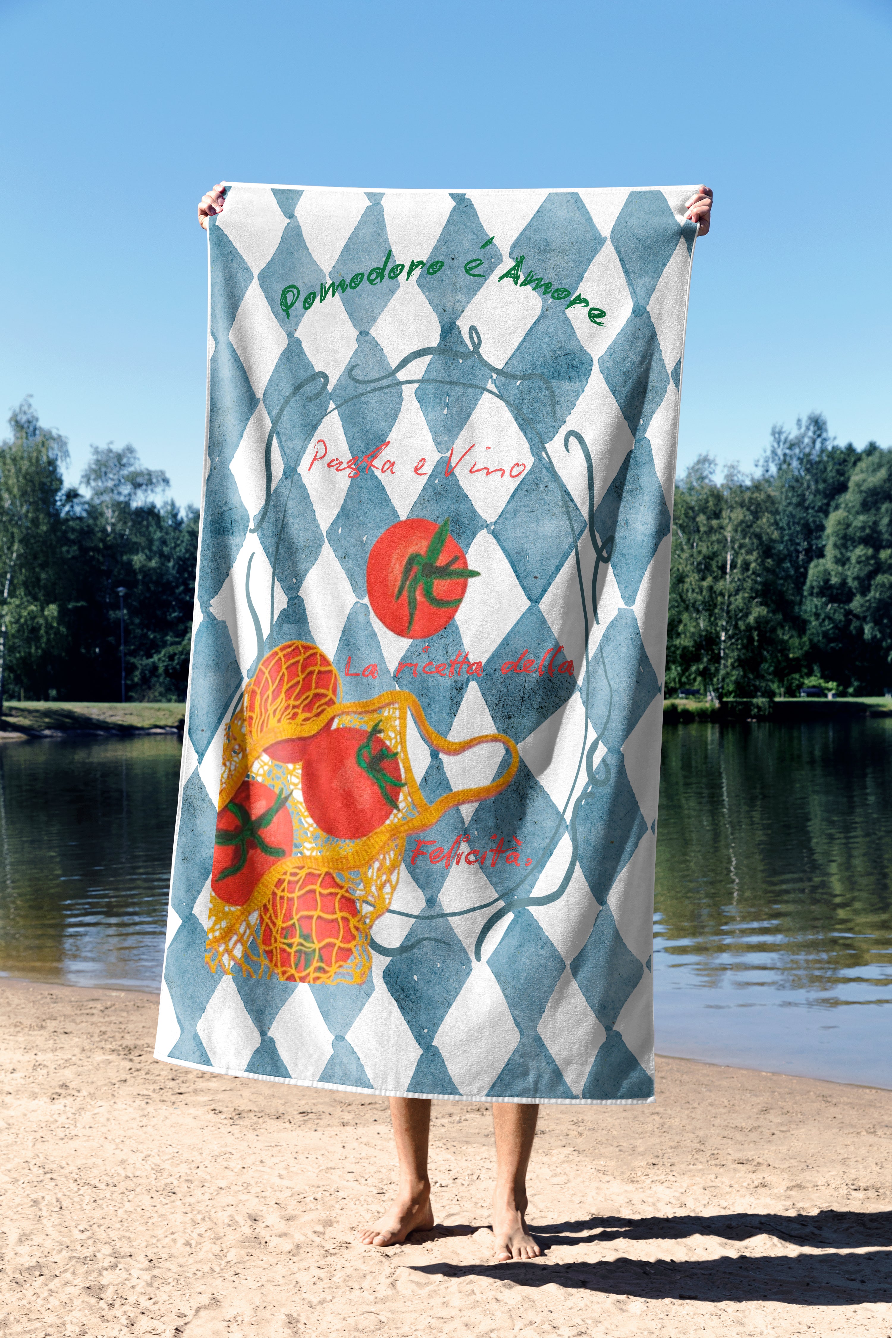 Toalha de Banho 1,40m x 0,70cm Coleção Pomodoro