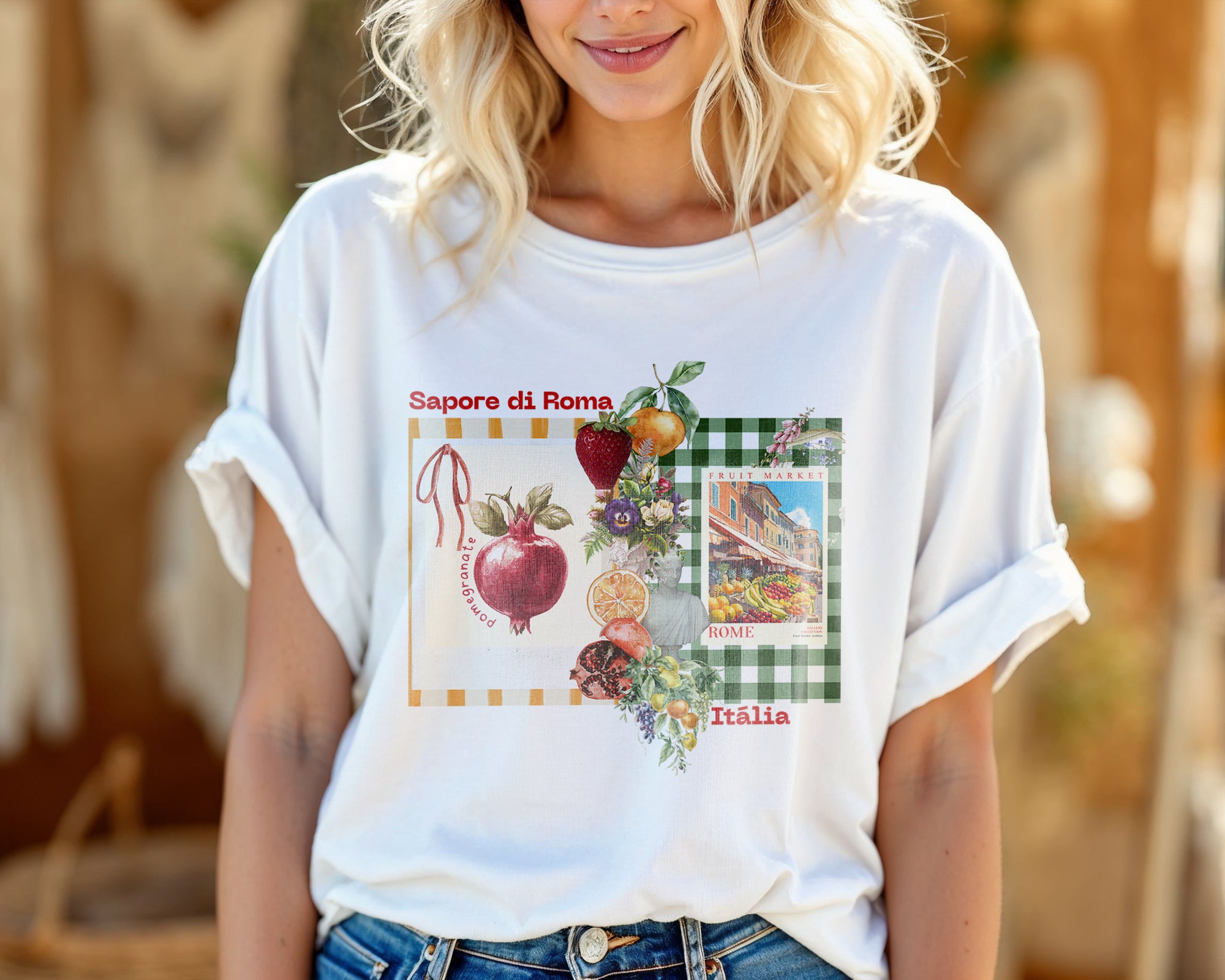 Camiseta Sapore di Roma 100% Algodão