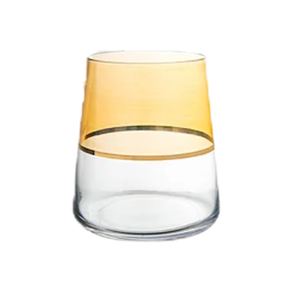 Copo Duo 380ml Ambar Filetado Ouro